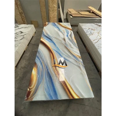 Hochglänzende Wand PVC UV Marmorblech